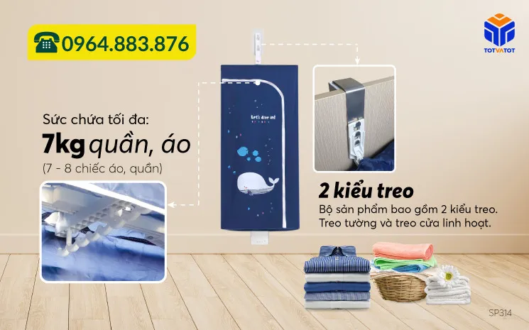 Tủ sấy quần áo treo tường Matika CD1810